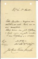 Carta de João Maria Ferreira Gonçalves para António José de Almeida