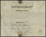 Telegrama de António Simões Silva para António José de Almeida.