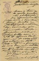 Bilhete-postal de Francisco Artur de Brito para António José de Almeida.