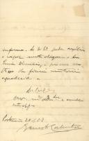 Carta de Ernesto Cabrita para [António José de Almeida].
