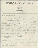 Carta de Álvaro Júdice para António José de Almeida