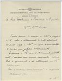 Carta de Carlos Maia Pinto para António José de Almeida.