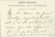 Carta de António José de Almeida para o Diário do Governo.