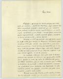 Carta de Duarte Ferreira para António José de Almeida.