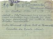 Telegrama de Alfredo Pinto de Vasconcelos para António José de Almeida.