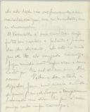 Rascunho de carta de António José de Almeida para Simões Raposo.