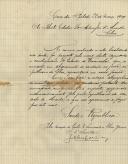 Carta de Galileu Borreo para António José de Almeida.