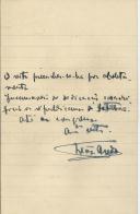 Carta de Leão Azedo para António José de Almeida.