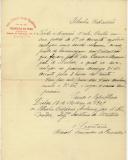 Carta de Manuel Fernandes de Carvalho para António José de Almeida.