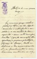 Carta de Francisco Artur de Brito para [António José de Almeida].