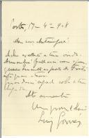 Carta de Luís Gomes para António José de Almeida