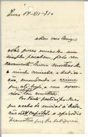 Carta de Cipriano Jardim para [António José de Almeida].