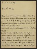 Carta de Leão Azedo a Teófilo Braga