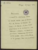 Carta de Romain Rolland e René Morax a Teófilo Braga