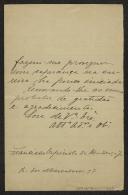 Carta de Francisco Espinola de Mendonça Júnior a Teófilo Braga