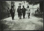 Fotografia de Bernardino Machado durante uma cerimónia militar