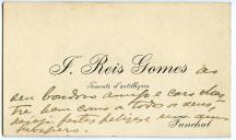 Cartão de visita de F. Reis Gomes