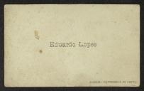 Cartão de visita de Eduardo Lopes a Teófilo Braga