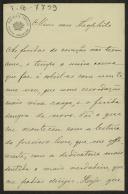 Carta de António Pedro Barros Leite para Teófilo