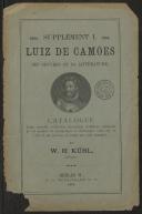 Luís de Camões ses oeuvres et sa littérature