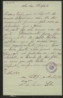 Carta de A. de Sousa Lobo a Teófilo Braga