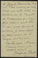 Carta de Joseph de Perott a Teófilo Braga