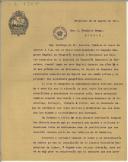 Carta de Alfredo Gummá y Martí para Teófilo Braga