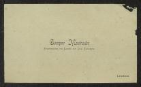 Cartão de visita de Gaspar Machado a Teófilo Braga