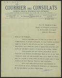 Ofício de Le Courrier des Consulats a Teófilo Braga