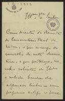 Carta de E. Schwalbach, do Conservatório Real de Lisboa, a Teófilo Braga