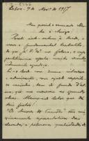 Carta de A. do Prado Coelho para Teófilo Braga