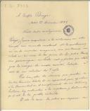 Carta de Ramon Chies e Fernando Bravo y Montes para Teófilo Braga