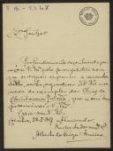 Carta de Alberto da Veiga Simões a Teófilo Braga
