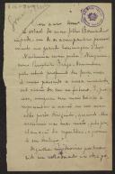 Carta de Bernardino Machado a Teófilo Braga