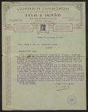 Carta de Lélo & Irmão / Livraria <span class="hilite">Chardron</span> a Teófilo Braga