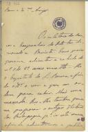 Carta de José Carrilho Videira para Teófilo Braga