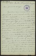Carta de Francisco Gomes de Amorim a Teófilo Braga
