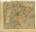 The war in Spain: areas held by rival forces