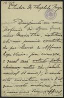 Carta de Artur Lobo de Campos a Teófilo Braga