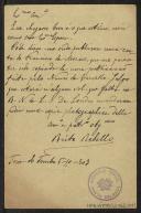 Bilhete-postal de Brito Rebelo a Teófilo Braga