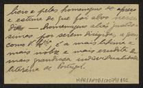 Cartão de visita de Eduardo dos Santos a Teófilo Braga