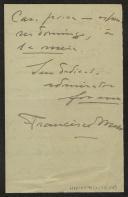 Carta de Francisco M. a Teófilo Braga