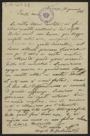 Carta de Angelo de Gubernatis a Teófilo Braga