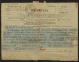 Telegrama das Comissões Políticas, Industrial, Municipal e Paróquias de Viseu a Teófilo Braga