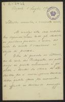 Carta de Gaetano Carlo Mezzacapo a Teófilo Braga
