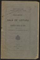 Regulamento da Sala de Leitura da Biblioteca Nacional de Lisboa