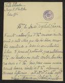 Carta de Luis Francisco Rebelo Bicudo a Teófilo Braga