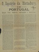 O rosário da ditadura em Portugal