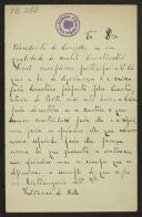 Carta de Baltazar de Melo a Teófilo Braga