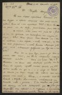 Carta de Joaquim A. Fernandes a Teófilo Braga